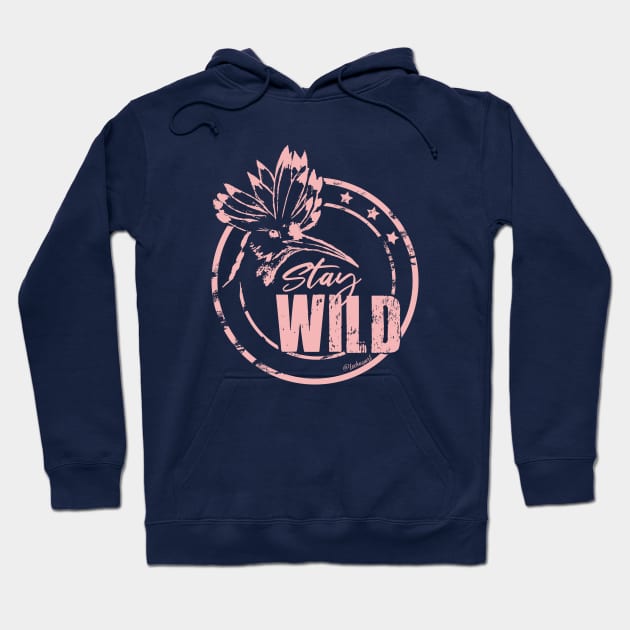 Wild pink hoopoe Hoodie by Lechugart